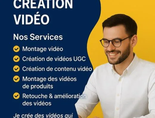 Service de montage vidéo et création de contenu<div class="listing-provider-name">amine edite</div>