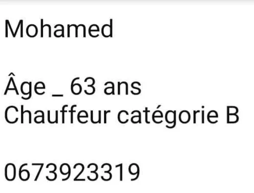 Chauffeur<div class="listing-provider-name">Mohamed Ouakkass</div>