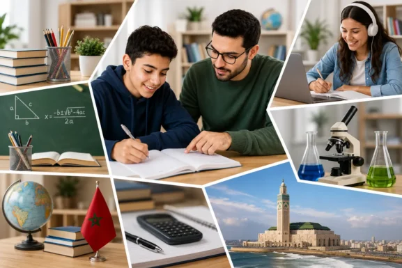 Cours particuliers au Maroc avec professeur, soutien scolaire, mathématiques, sciences et apprentissage en ligne