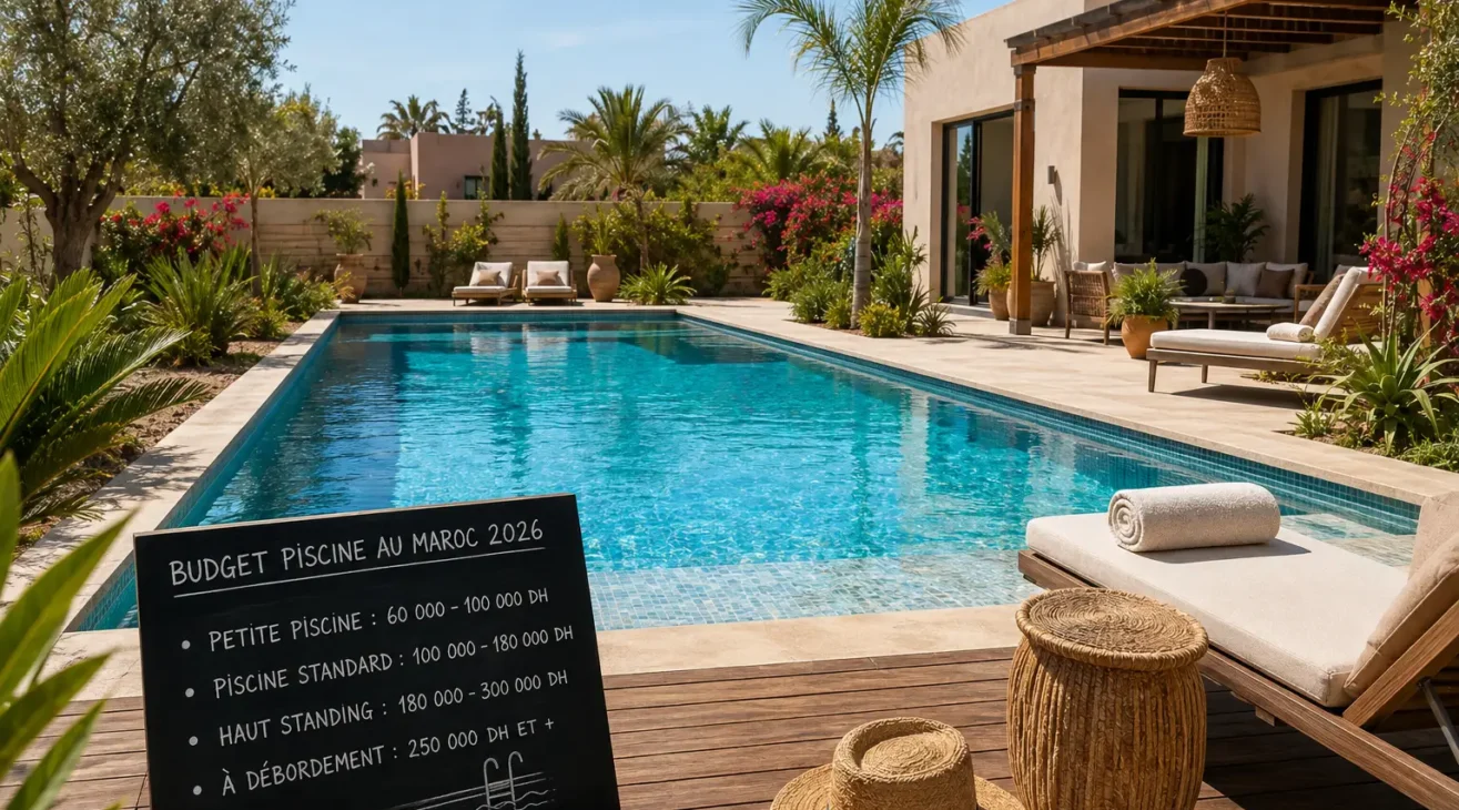 Combien coûte une piscine au Maroc en 2026 ? Prix, budget et exemples