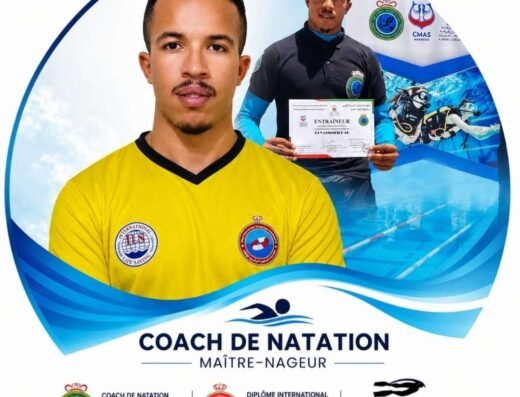 coach de la natation certifié par la fédération royale marocaine de la natation , et certifié par la fédération royale marocaine de sauvetage ” diplôme international ” organisé par FRMS et ILS , Et certifié par FRMPAS ” Certificat d’Entraîneur de Fin Swimming (NAP)<div class="listing-provider-name">Brahim Yassin</div>