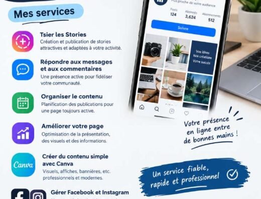 Gestion des réseaux sociaux – Facebook & Instagram 📱<div class="listing-provider-name">Mohammed Moussi</div>