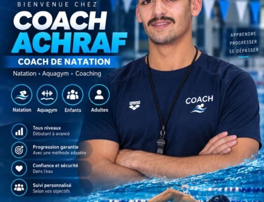 Cours de natation à Casablanca – Technique et perfectionnement<div class="listing-provider-name">Achraf Kahi</div>