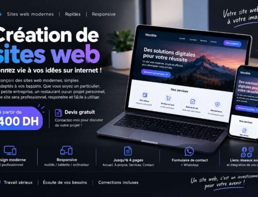 Création de sites web modernes et responsive<div class="listing-provider-name">AMJAD Mtkmohamad</div>