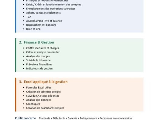 Cours & Formations en Comptabilité, Finance & Excel<div class="listing-provider-name">OUMAIMA</div>
